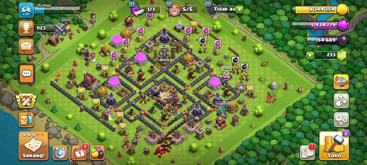 Akun coc TH 11